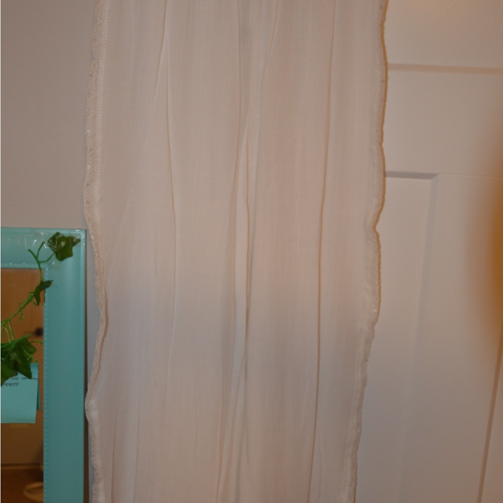 White Flowy Beach Pants